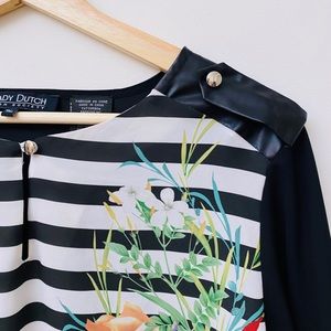 Lady Dutch pull over blouse floral, stripes et al!